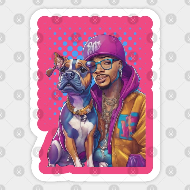 Rappers with Puppies Sticker by Cheeky BB